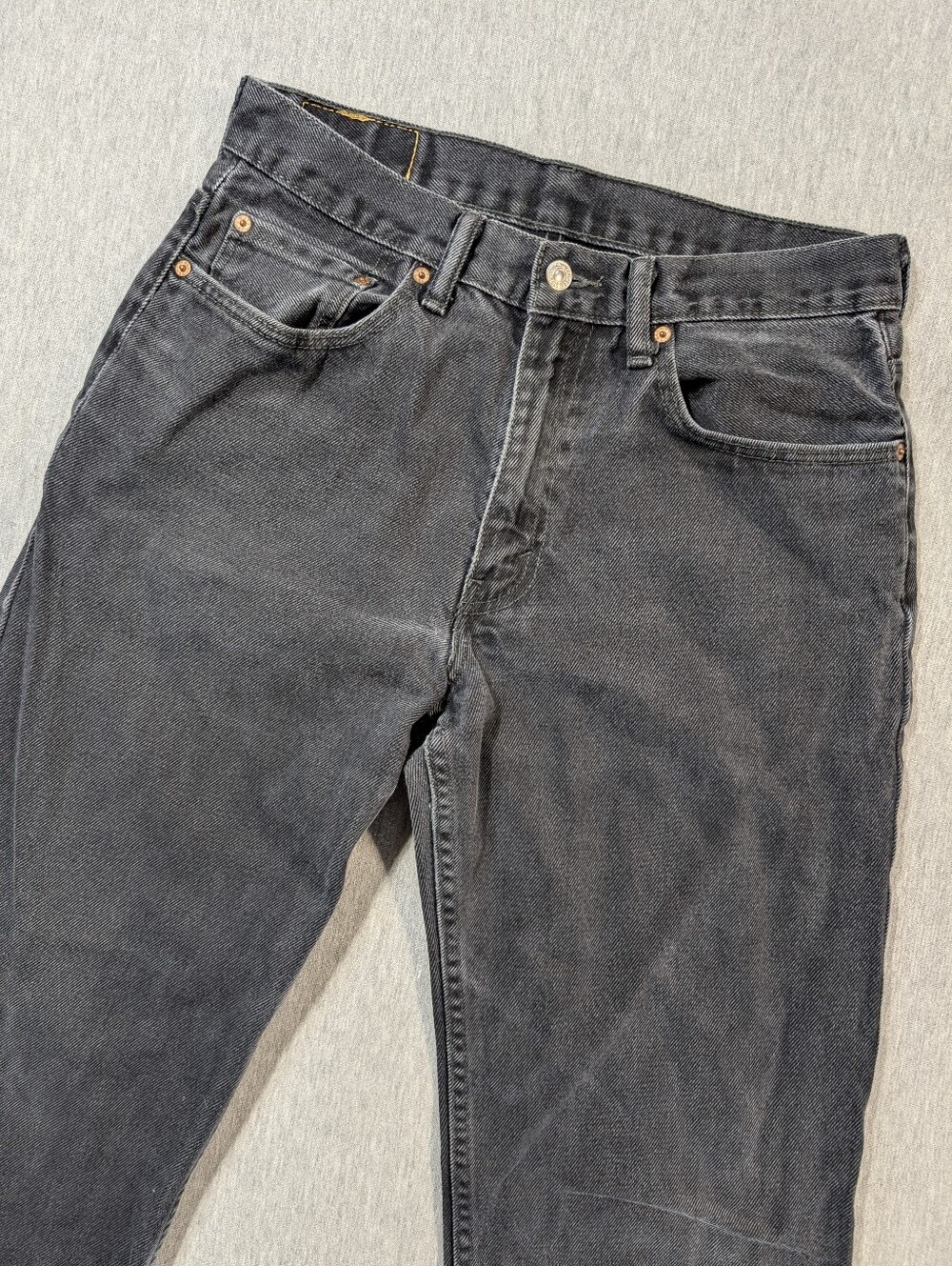 Levi's 550 Relaxed Fit Jeans Men's 33 X 32 Faded Black Tapered Leg